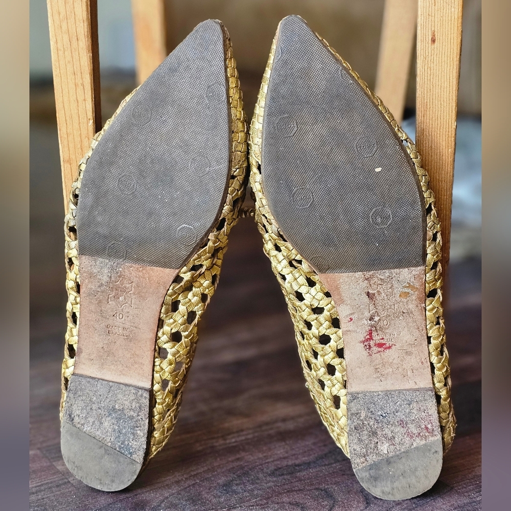 Ulla Johnson Belen Flats Gold - Picture 7 of 10